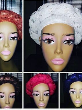 Private Label Multi-Color Embellished Headwraps - White, Pink, Red, Blue, Brown